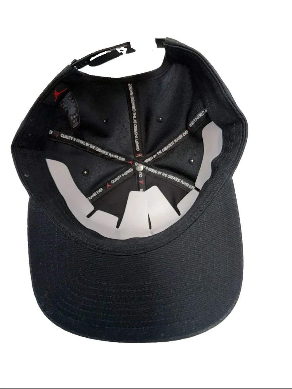 Air Jordan Hat Men Black Cement Elephant Metal Logo Jumpman Snap Back Cap New